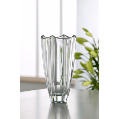 Galway Crystal Dune Square Vase 25.4cm The Homestore Auckland