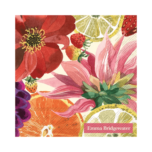IHR Cocktail Fruits and Flowers Emma Bridgewater Napkins Pack of 20 The Homestore Auckland
