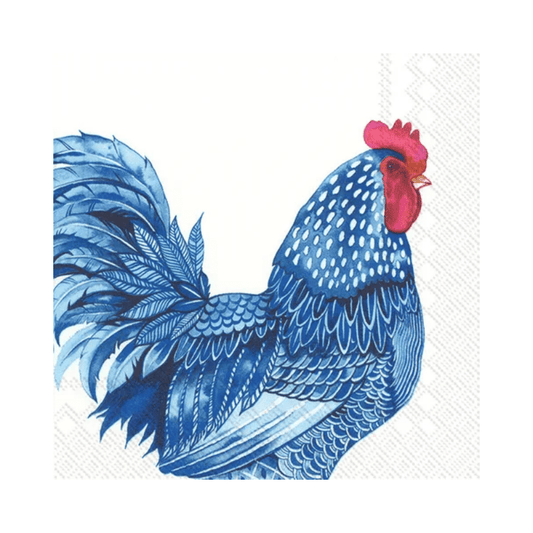 IHR Luncheon Blue Plumage Napkins Pack of 20 The Homestore Auckland