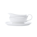 Maxwell & Williams White Basics Gravy Boat & Saucer 550ml