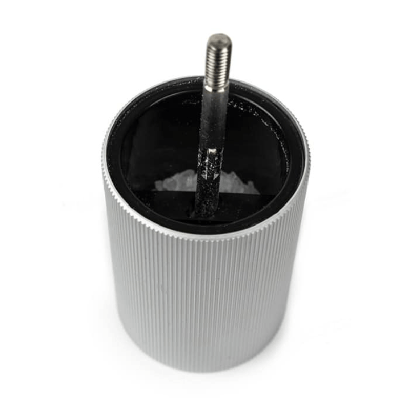 Peugeot Line Aluminium & Natural Wood Salt Mill 12cm