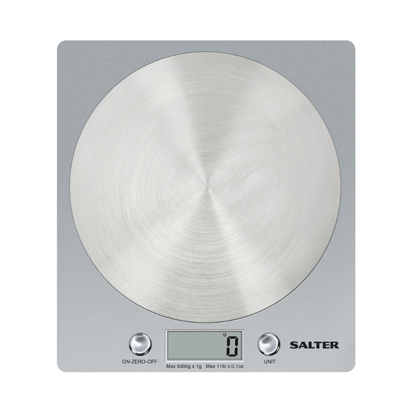 Salter Disc Electronic Kitchen Scale Silver 5kg Capacity The Homestore Auckland