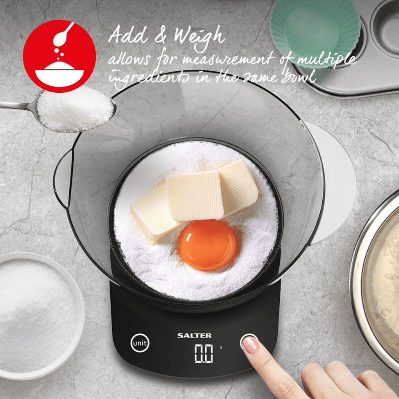Salter Vega Electronic Kitchen Scale with Bowl 5kg Capacity The Homestore Auckland