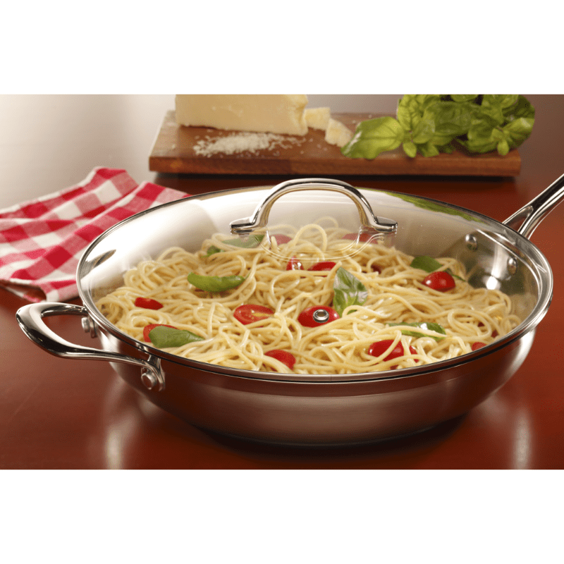 Swiss Diamond Premium Steel Induction Saute Pan & Lid 32cm