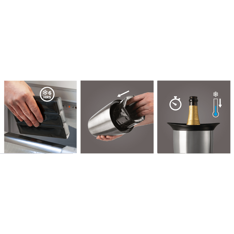Vacu Vin Active Cooler Champagne Elegant Stainless Steel
