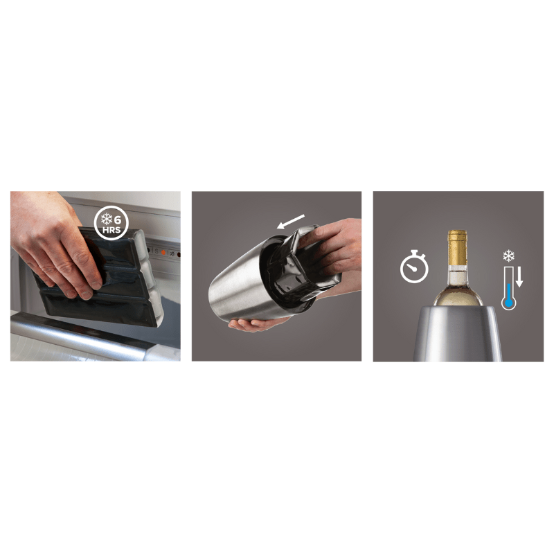 Vacu Vin Active Cooler Wine Elegant Stainless Steel