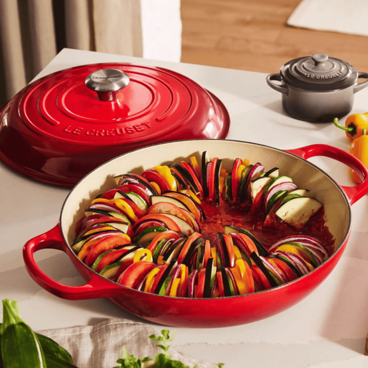 Le Creuset Signature Cast Iron Shallow Casserole 30cm Cerise