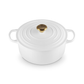 Le Creuset Signature Cast Iron Round Casserole 26cm White