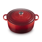 Le Creuset Signature Cast Iron Round Casserole 34cm Cerise