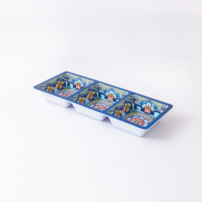 Prepara 3-Section Taco Tray Blue