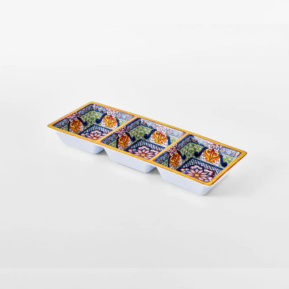 Prepara 3-Section Taco Tray Yellow