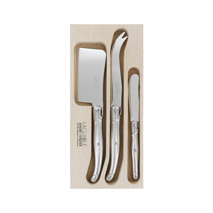 Andre Verdier Laguiole Debutant Cheese Spreader Small Set of 3 Stainless Steel