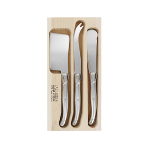 Andre Verdier Laguiole Debutant Cheese Spreader Large Set of 3 Stainless Steel