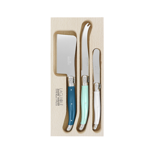 Andre Verdier Laguiole Debutant Cheese Spreader Small Set of 3 St Tropez