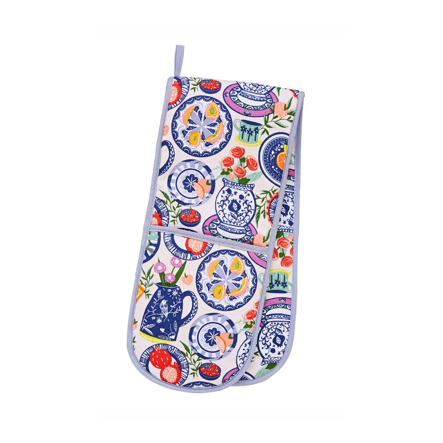 Ulster Weavers Double Oven Glove Mediterranean Plates