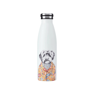 Mikasa x TipperleyHill Water Bottle 500ml Cockapoo Dog
