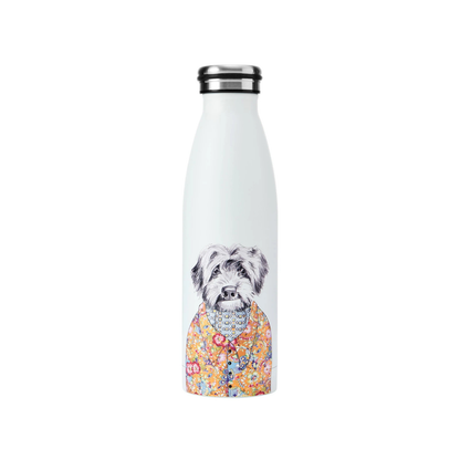 Mikasa x TipperleyHill Water Bottle 500ml Cockapoo Dog