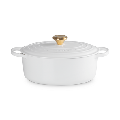 Le Creuset Signature Cast Iron Oval Casserole 29cm White