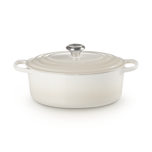 Le Creuset Signature Cast Iron Oval Casserole 29cm Meringue