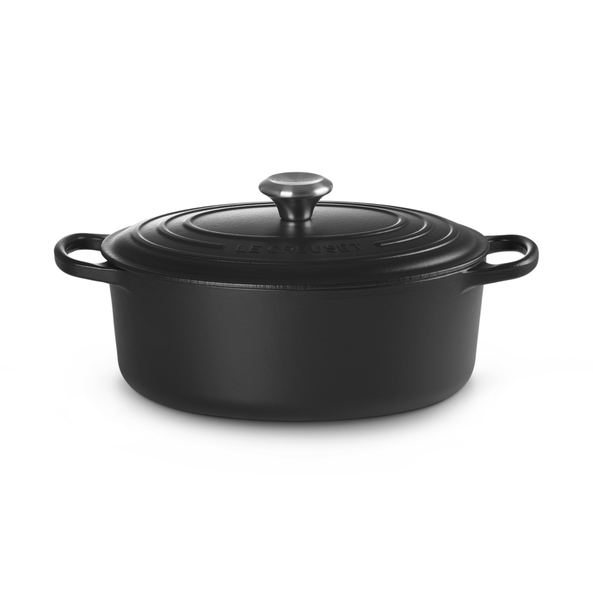 Le Creuset Signature Cast Iron Oval Casserole 29cm Satin Black