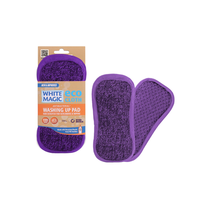 White Magic Eco Cloth Washing Up Pad Grape