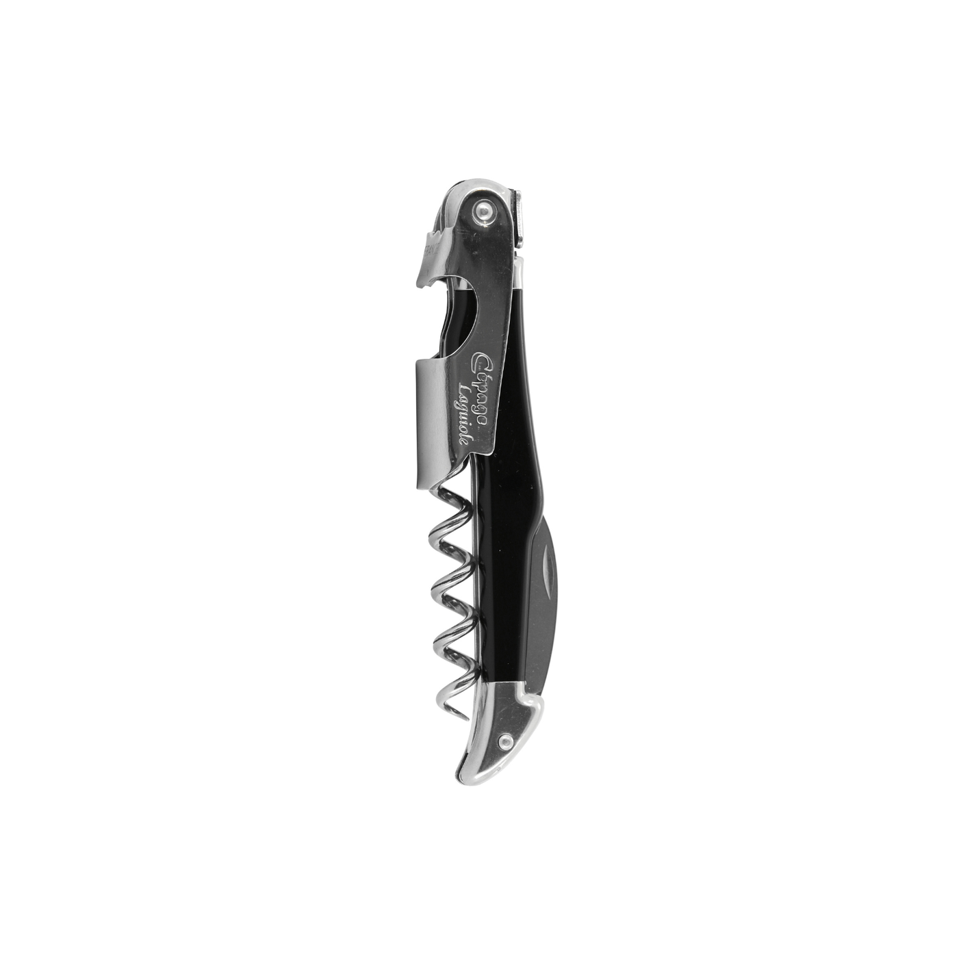 Andre Verdier Laguiole Debutant Wine Waiters Knife Black