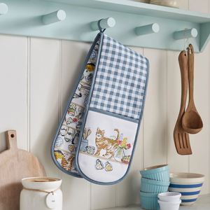Ulster Weavers Double Oven Glove Pantry Cats
