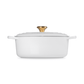 Le Creuset Signature Cast Iron Oval Casserole 29cm White