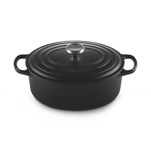 Le Creuset Signature Cast Iron Oval Casserole 29cm Satin Black