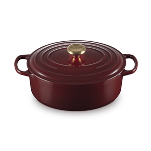 Le Creuset Signature Cast Iron Oval Casserole 29cm Garnet
