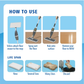 White Magic Eco Eraser Floor Eraser Sponge 2-Pack