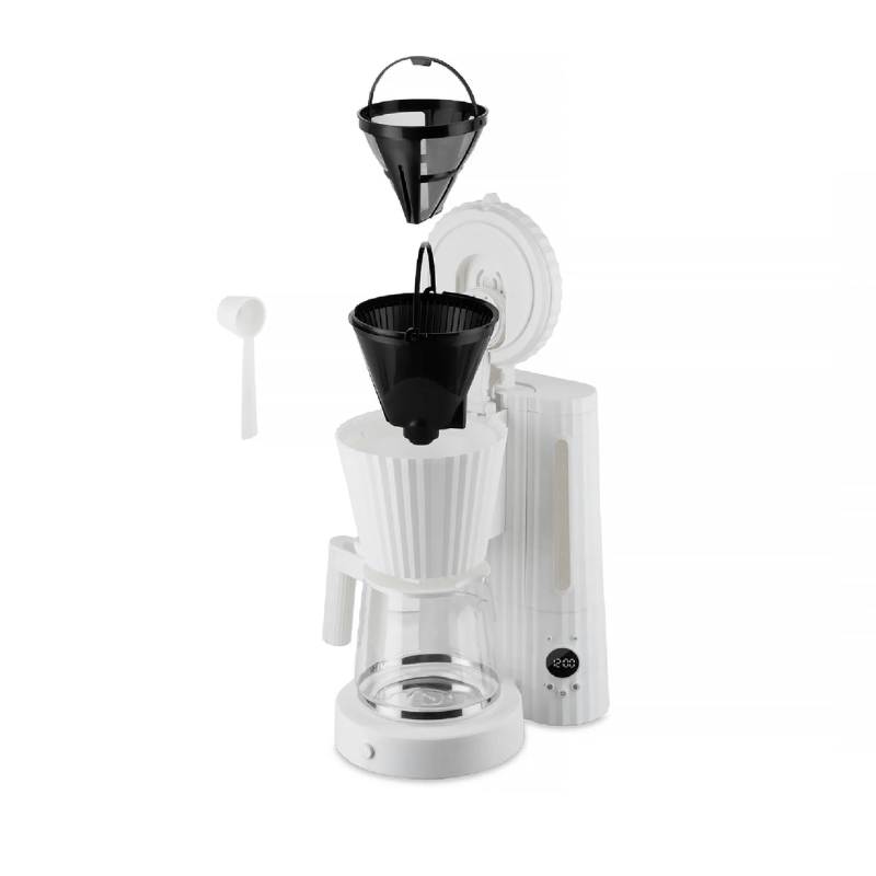 Alessi Plisse Drip Coffee Maker White