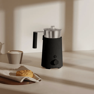 Alessi Plisse Milk Frother Black