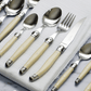 Andre Verdier Laguiole Classique Cutlery Set 24-Piece Ivory