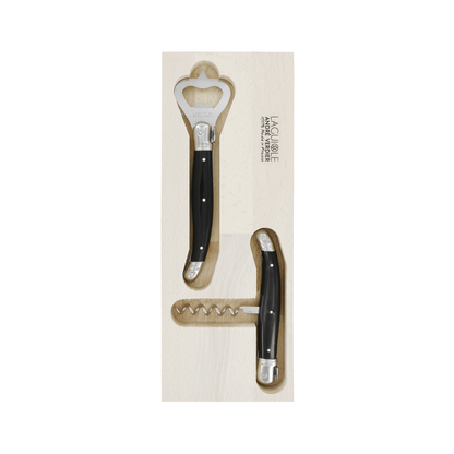 Andre Verdier Laguiole Debutant Apero Set Black