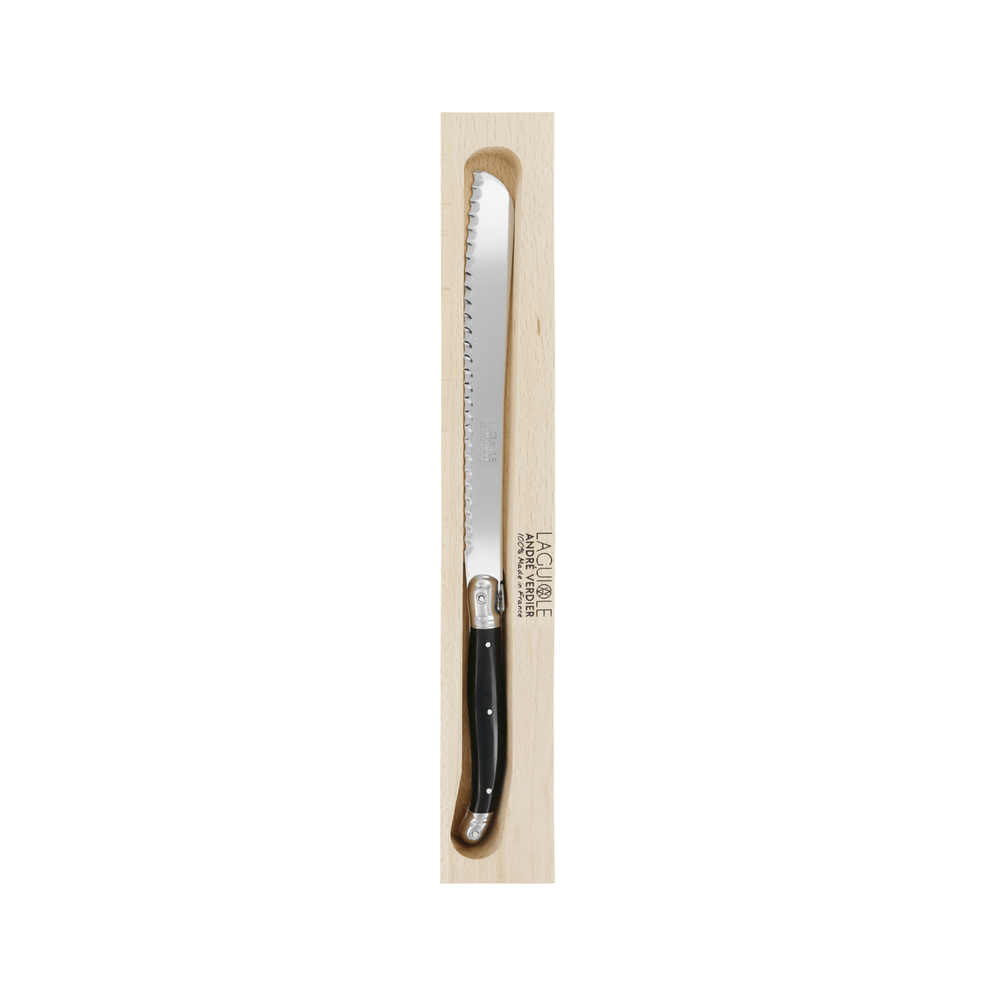 Andre Verdier Laguiole Debutant Bread Knife Black