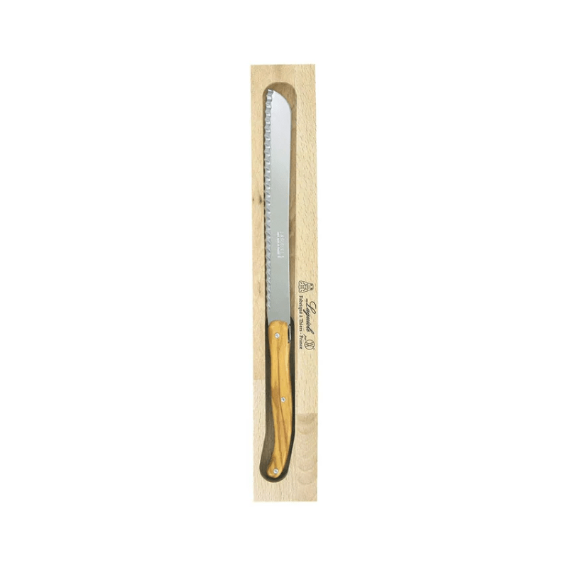 Andre Verdier Laguiole Debutant Bread Knife Olive Wood