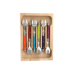 Andre Verdier Laguiole Debutant Cake Fork Set of 6 Multi