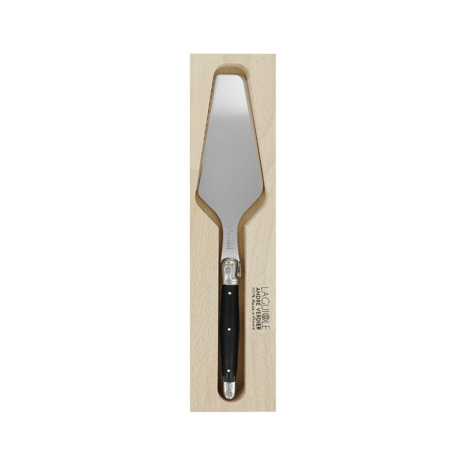 Andre Verdier Laguiole Debutant Cake Server Black