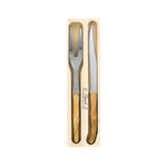 Andre Verdier Laguiole Debutant Carving Set Olive Wood