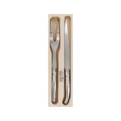 Andre Verdier Laguiole Debutant Carving Set Stainless Steel