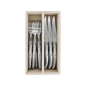 Andre Verdier Laguiole Debutant Cutlery Set 12-Piece Stainless Steel