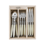 Andre Verdier Laguiole Debutant Cutlery Set 18-Piece Ivory