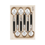 Andre Verdier Laguiole Debutant Dessert Spoon Set of 6 Black