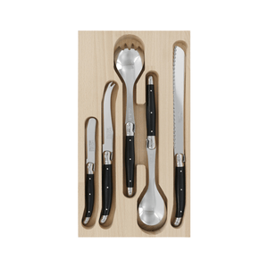 Andre Verdier Laguiole Debutant Host Set of 5 Black