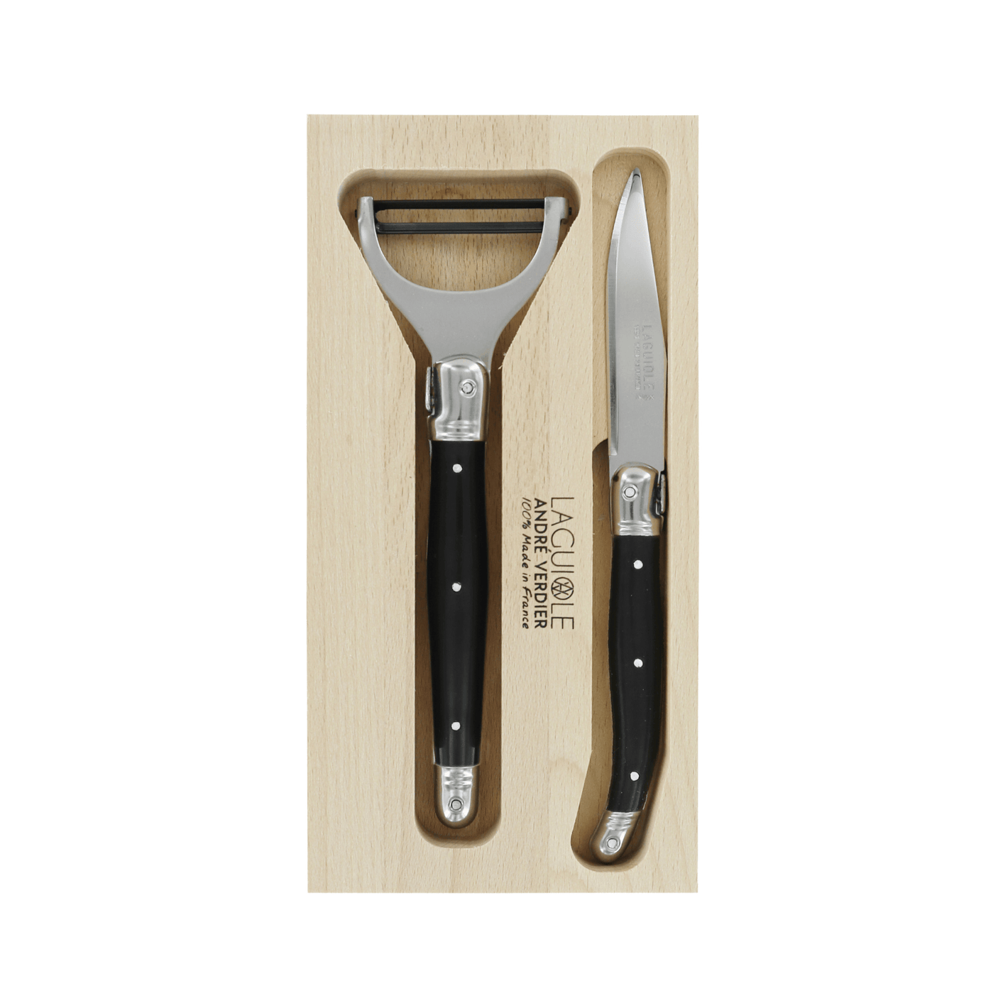 Andre Verdier Laguiole Debutant Preparation Set Black