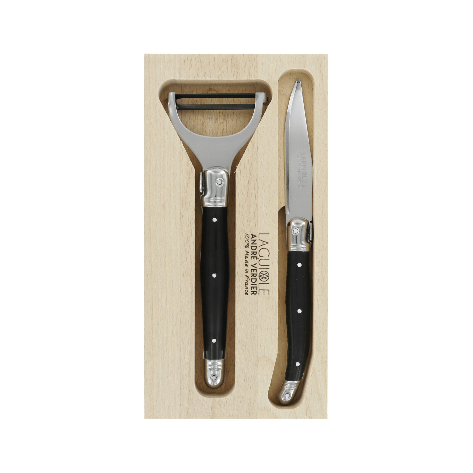 Andre Verdier Laguiole Debutant Preparation Set Black
