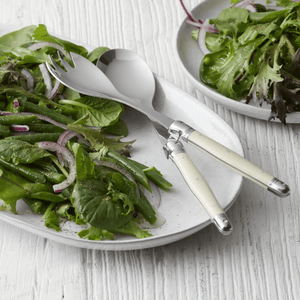 Andre Verdier Laguiole Debutant Salad Server Set Black