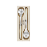 Andre Verdier Laguiole Debutant Salad Server Set Ivory