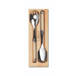 Andre Verdier Laguiole Debutant Salad Server Set Ivory